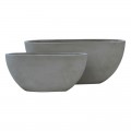 Flower Pot-4  Set 2 Τεμαχίων Cement Grey