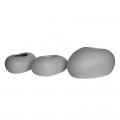 Flower Pot-Rock Set 3 Τεμαχίων, Cement Απόχρωση White
