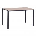 ΤΡΑΠΕΖΙ GABO 120X70X74CM SONOMA/ΒΑΦΗ ΜΑΥΡΗ