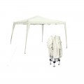 Gazebo Πτυσ/νο 3X3M Μεταλλικό Άσπρο/ύφασμα Άσπρο