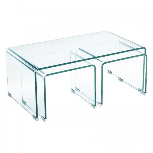 Glasser Clear Τραπ.σαλ.(+2 Βοηθ) Γυαλί 12Mm 90X50X38Cm