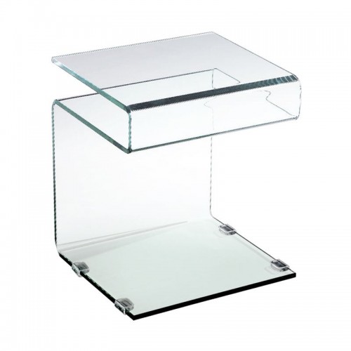 Glasser Clear Βοηθ.τραπεζάκι Γυαλί 12 Mm 42X38X48Cm