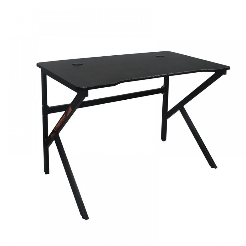 Γραφειο Gaming 100X60Cm Steel Μαύρο
