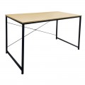 Γραφειο Η/Υ Μέταλλο Βαφή Μαύρο, Melamine Beech