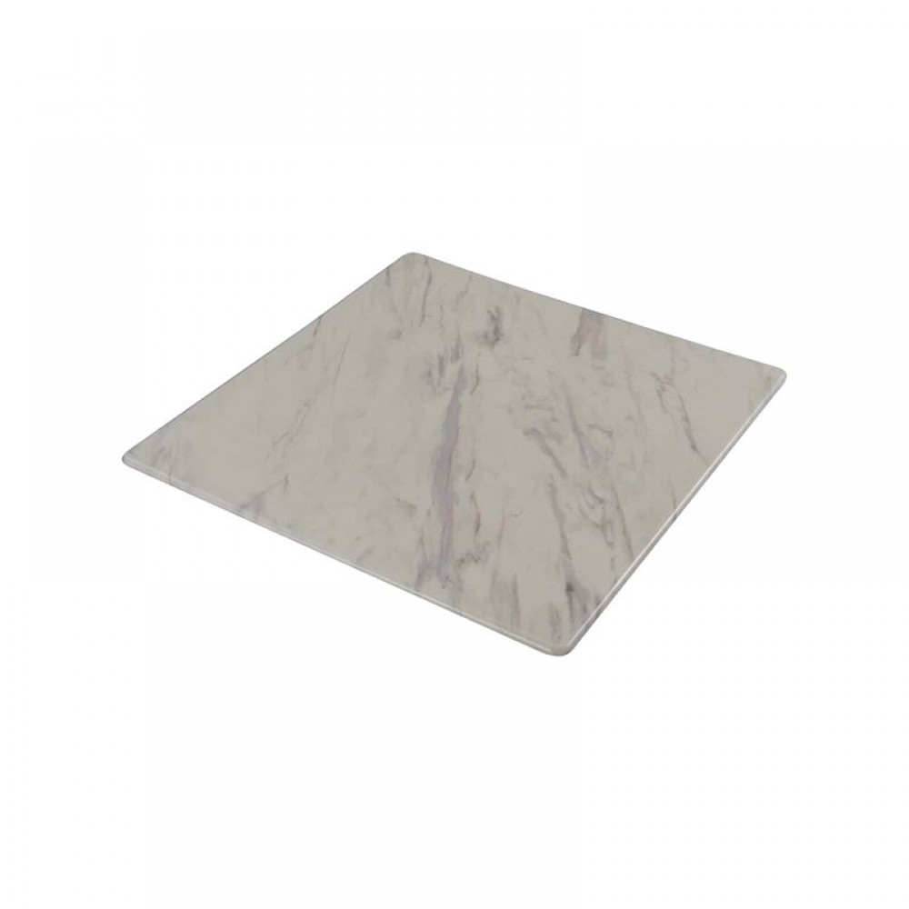 Επιφάνεια τραπεζιού Contract Sliq σε χρώμα Marble 80x80cm/16mm