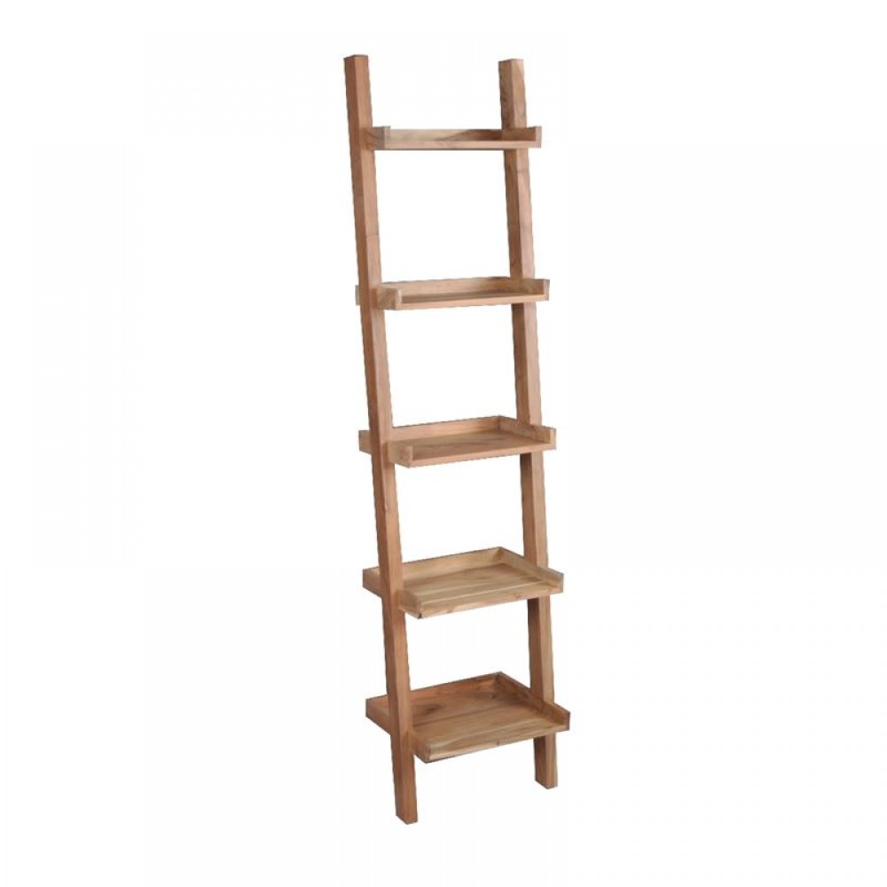 Ladder Βιβλιοθήκη-Ραφιέρα 45X35X190Cm Ακακία Φυσικό