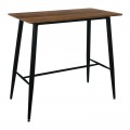 Lavida Τραπέζι Bar 120X60 Antique Oak, Μεταλ.μαύρο