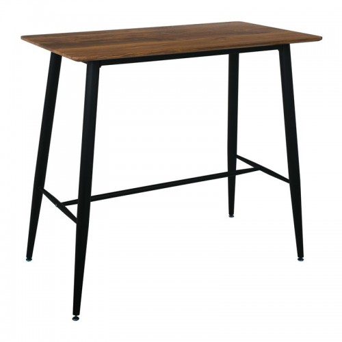 Lavida Τραπέζι Bar 120X60 Antique Oak, Μεταλ.μαύρο