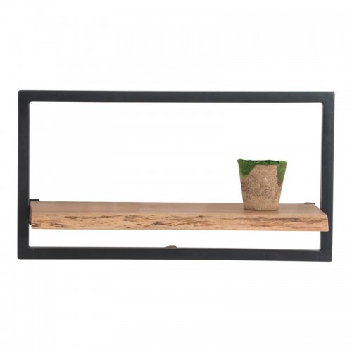 Lizard Frame Ράφι 65X25X35Cm Ακακία Φυσικό/μετ.μαύρο