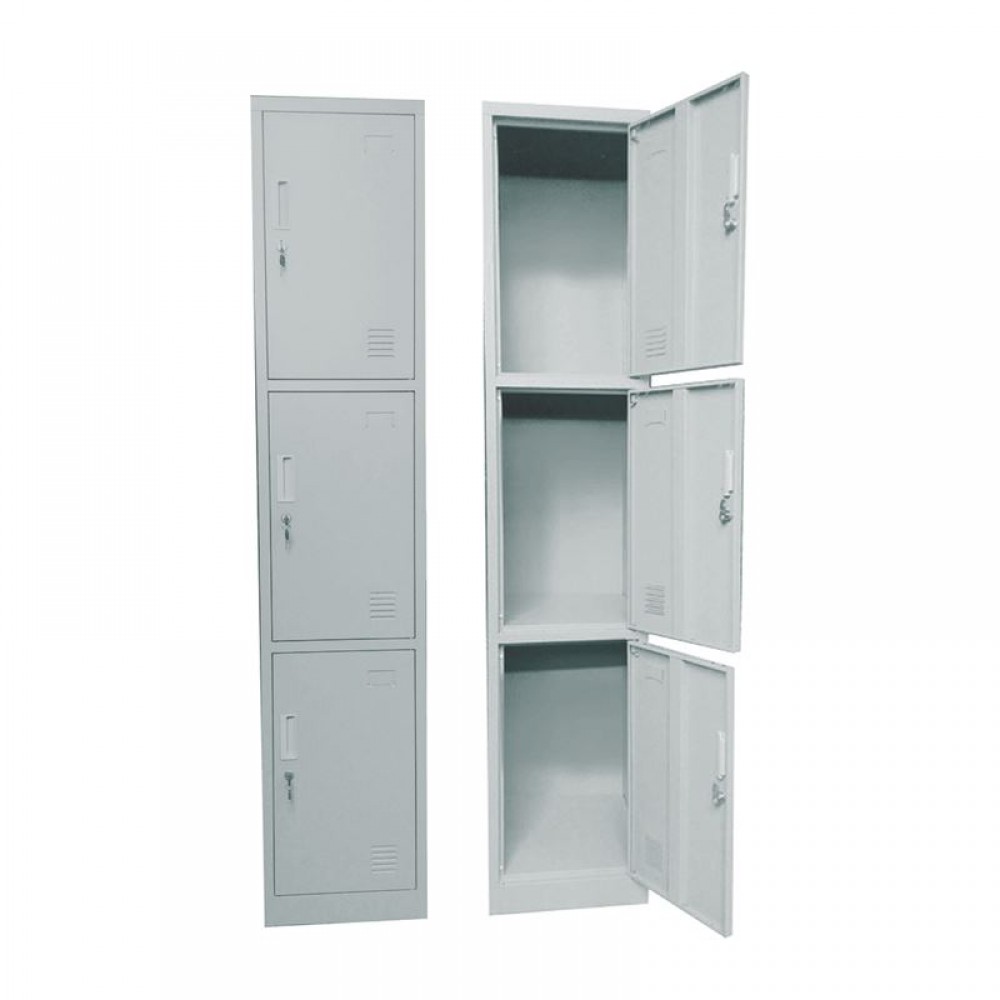 Locker 3 Θεσ.μεταλλικό 38X45X185Cm Γκρι