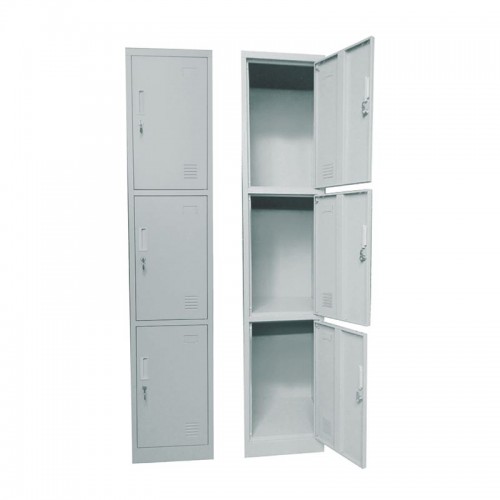Locker 3 Θεσ.μεταλλικό 38X45X185Cm Γκρι