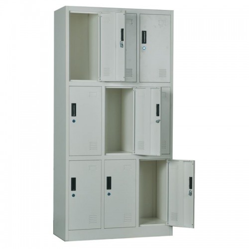 Locker 9 Θεσ.μεταλλικό 90X40X185Cm Γκρι