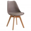 Martin Καρ.pp Sand Beige (Ξύλινο Πόδι) Μοντ/νη Ταπετσαρία (Σετ 4τμχ)
