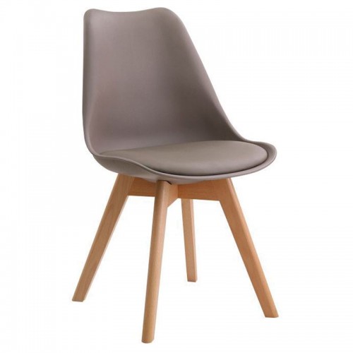 Martin Καρ.pp Sand Beige (Ξύλινο Πόδι) Μοντ/νη Ταπετσαρία (Σετ 4τμχ)
