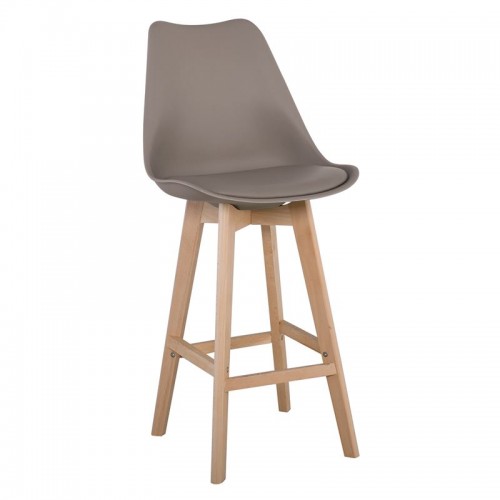Martin Σκαμπώ Bar Pp Sand Beige (Μοντ/νη Ταπετσαρία) (Σετ 4τμχ)