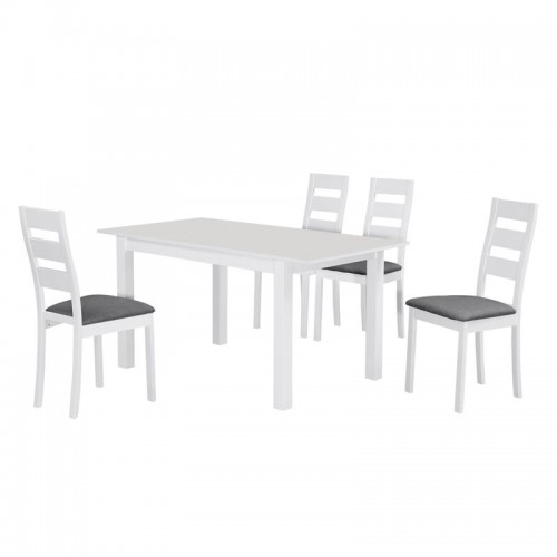 Miller Set (Τρ.120+30X80Cm+4 Καρ) Άσπρο