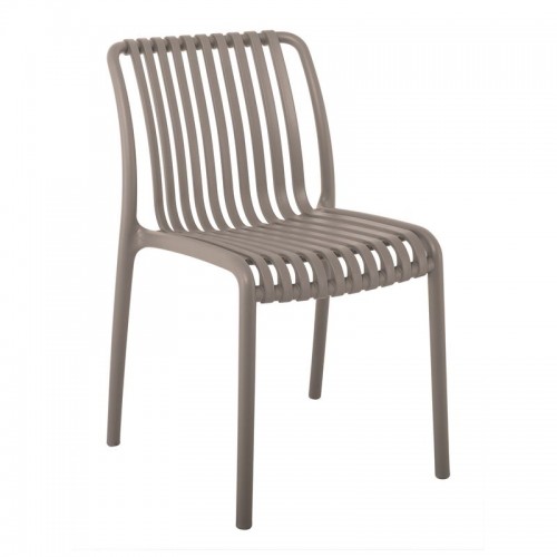 Moda Καρέκλα Στοιβαζόμενη Pp - Uv Mocha 48x57x80cm 
