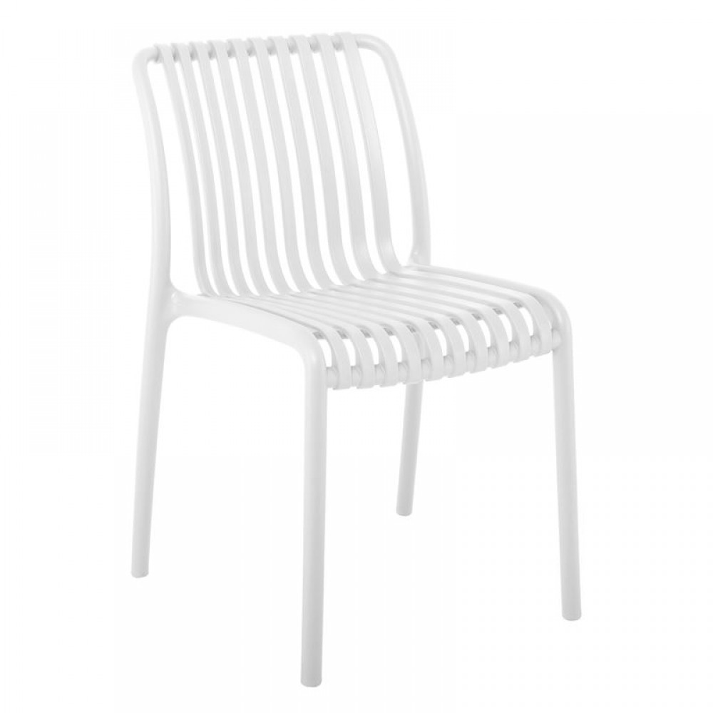 Moda Καρέκλα Στοιβαζόμενη Pp - Uv Άσπρο  48x57x80cm 