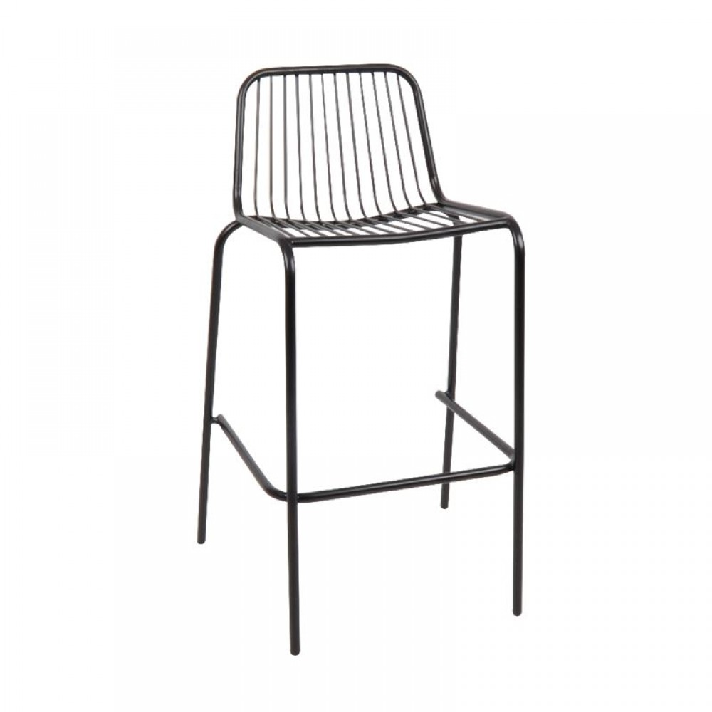 Nexus Σκαμπώ Bar Μεταλ.μαύρο 47x51x75/98cm