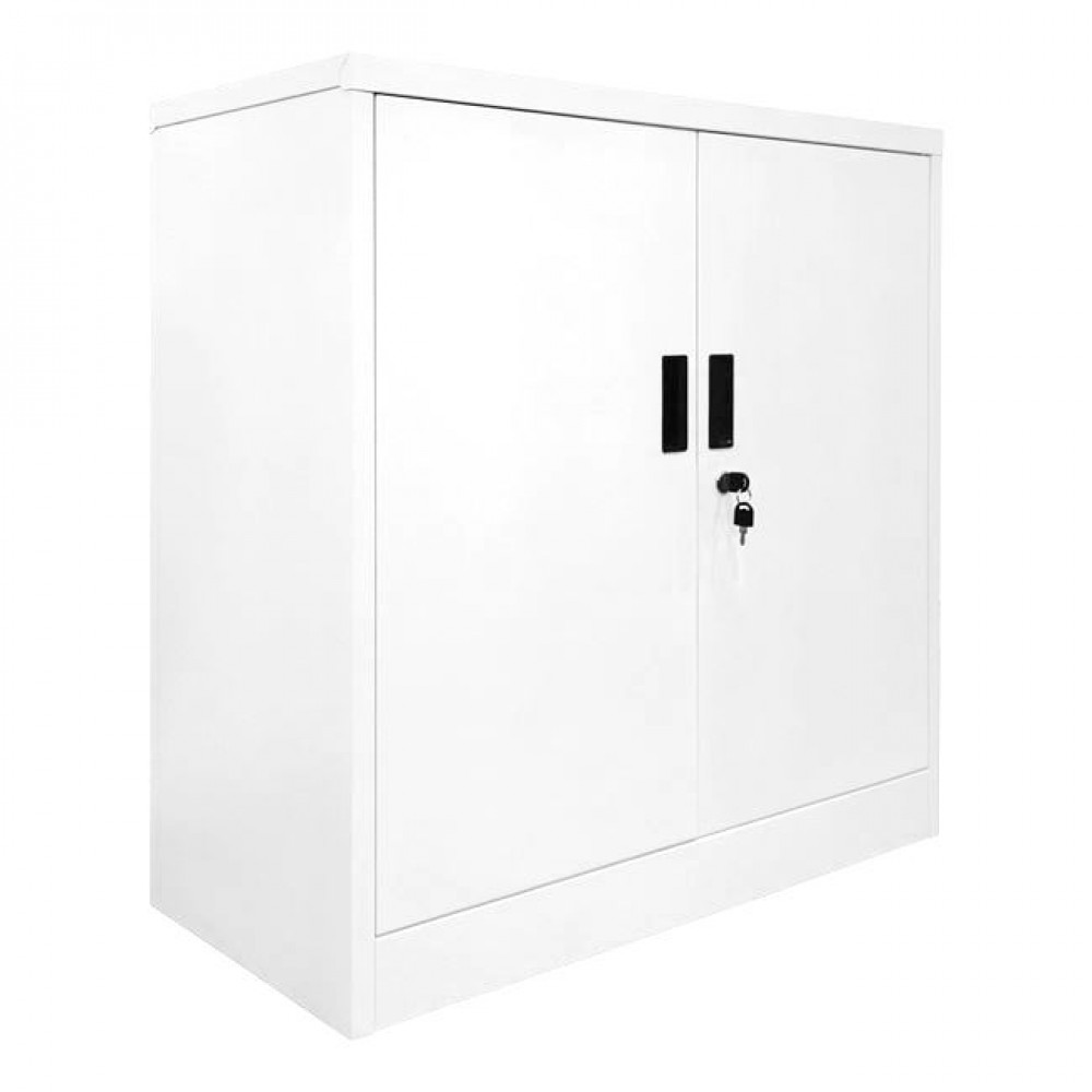 Ντουλαπι Μεταλλικό (2 Ράφια) 90X40X90Cm Άσπρο