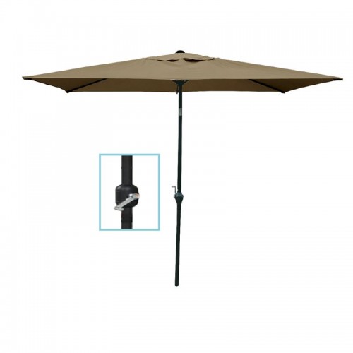 Ομπρελα 180X270Cm Alu Ανθρακί/ύφ.μπεζ