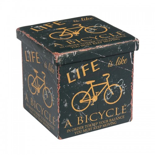 Orion Αποθ/κό Σκαμπώ Pu Deco Bike 38X38X38Cm 