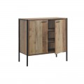 Pallet-W Ντουλάπι-Παπουτσοθήκη 2-Πόρτες 80X40X80 Antique Oak Ε8440,W	
