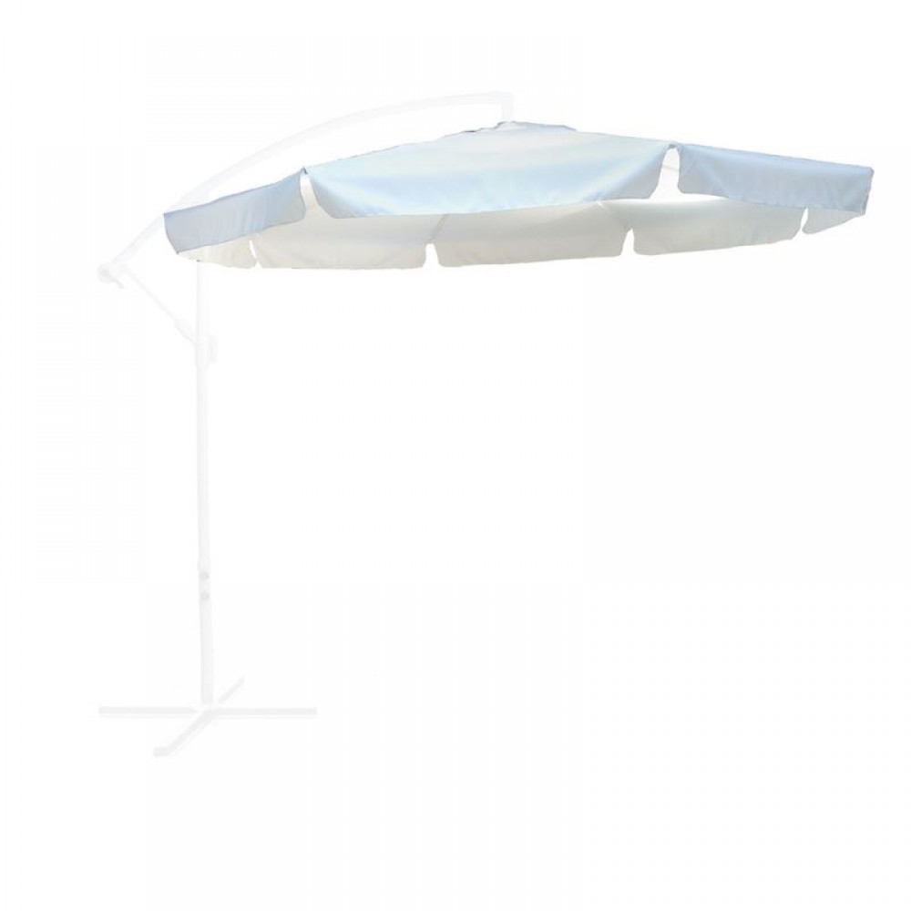 Ομπρελα Hanging Alu Φ300Cm Πανί Άσπρο Ανταλ/κό