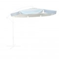 Ομπρελα Hanging Alu Φ300Cm Πανί Άσπρο Ανταλ/κό