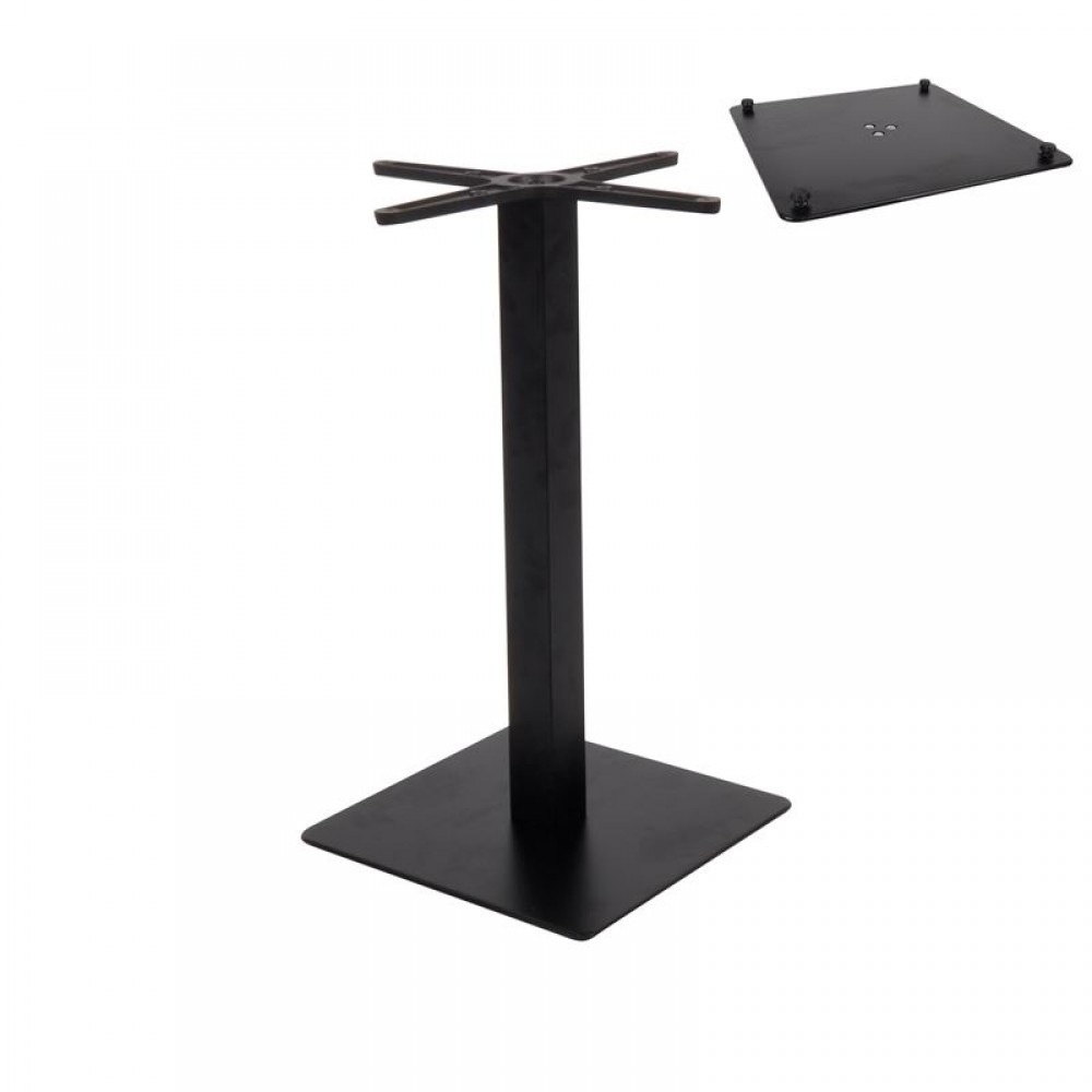 Prato-R Βάση 40X40Cm Steel H73Cm Μαύρη (11,90Kg)/με Ρεγουλατόρο (Σετ 2τμχ)