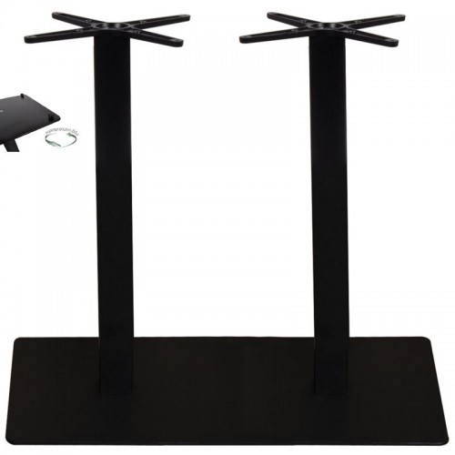 Prato-R Βάση 70X40Cm Steel Μακρ/νη H73Cm Μαύρη (21,10Kg)/με Ρεγουλατόρο