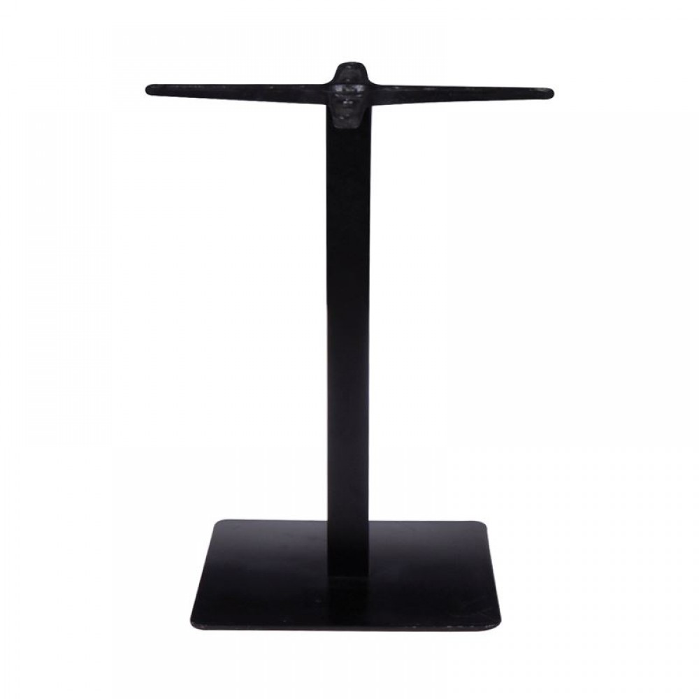 Prato Βάση 50X50Cm Steel H72Cm Μαύρη/cross 60X60