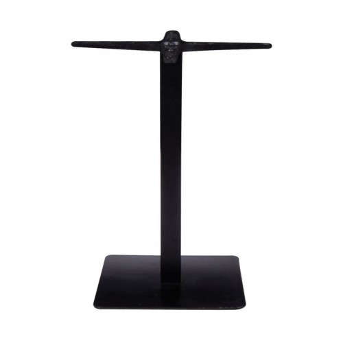 Prato Βάση 50X50Cm Steel H72Cm Μαύρη/cross 60X60