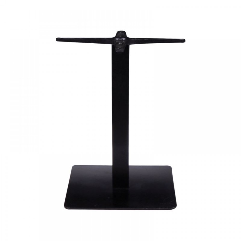 Prato Βάση Χαμηλή 40X40Cm Steel H49Cm Μαύρη (Σετ 2τμχ)