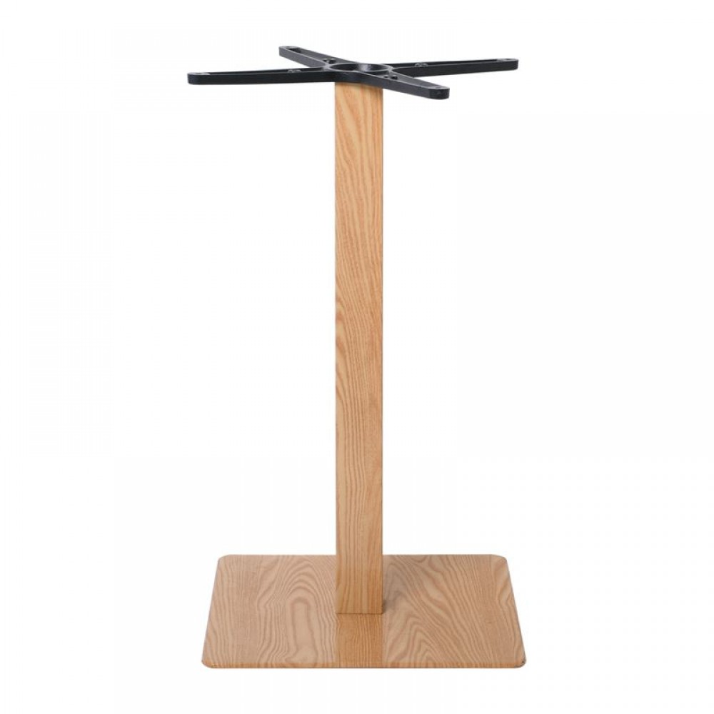 Prato Βάση 40X40Cm Steel H72Cm Φυσικό (Απ.ξύλου) (11,85Kg) (Σετ 2τμχ)