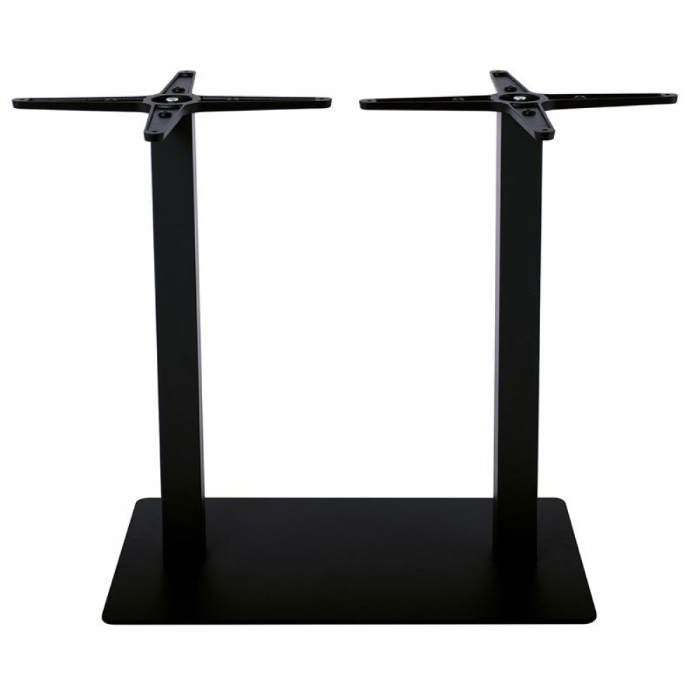 Prato Βάση 70X40Cm Steel Μακρόστενη H72Cm Μαύρη (21,00Kg)