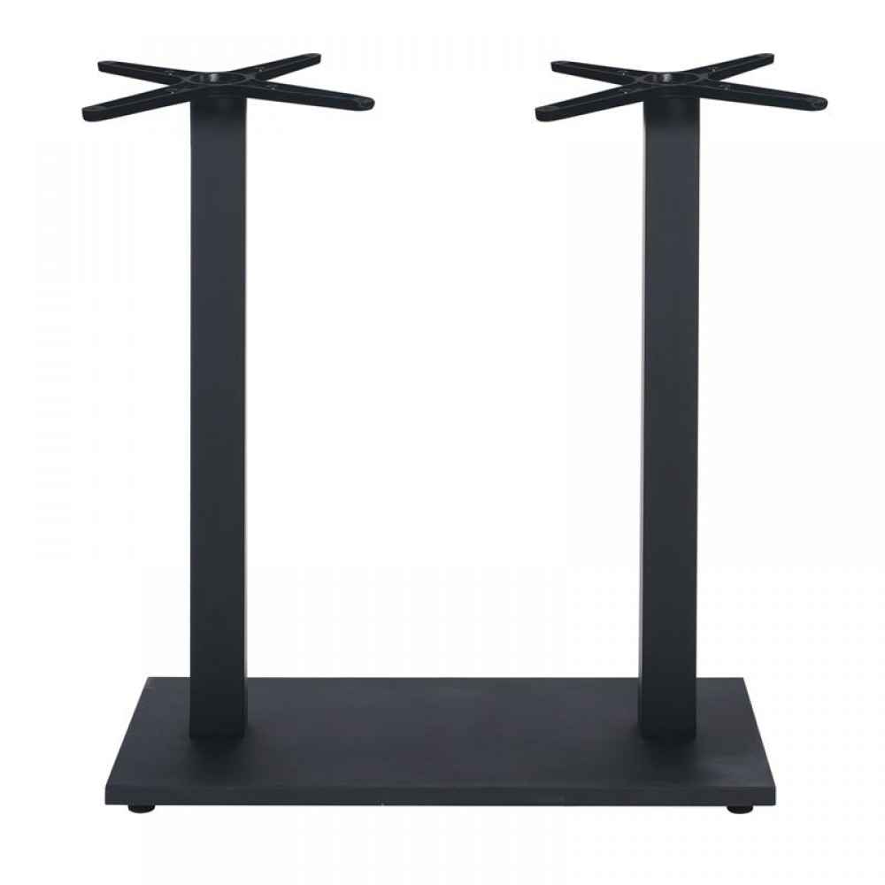 Prato-W Βάση Τραπεζιού Bar 70X40Cm H.108Cm Μέταλλο Βαφή Μαύρο / 18,50Kg