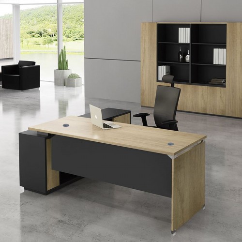 Project Γραφείο -Δεξ-180X160X75Cm Γωνία Sonoma/γκρι