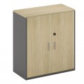 Project Ντουλάπι Χαμηλό 80X40X75Cm Sonoma/γκρι