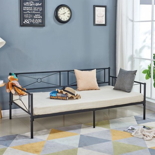 Queen Daybed 90X190Cm Μεταλ.μαύρο