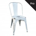 Καρέκλα RELIX με μεταλλικό σκελετό σε χρώμα antique white E5191,12