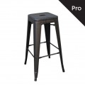 Σκαμπώ bar μεταλλικό Relix σε χρώμα antique black E5190,10