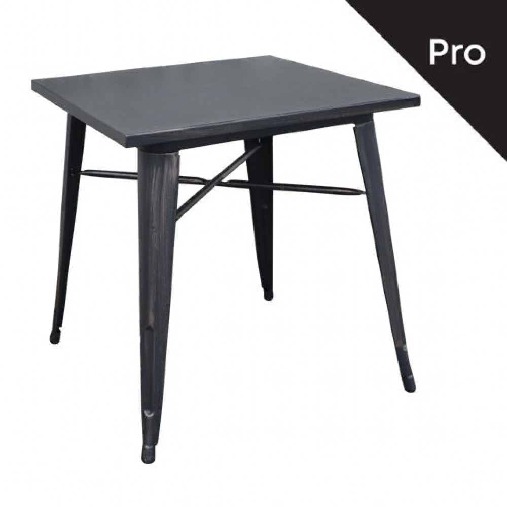 Relix Τραπέζι 70X70 Μεταλ.antique Black