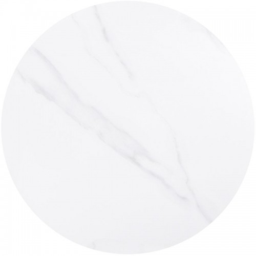 Sintered Stone Επιφάνεια Τραπεζιού, Απόχρωση White Marble (Mdf Για Στήριξη Βάσης) Φ70cm/11mm