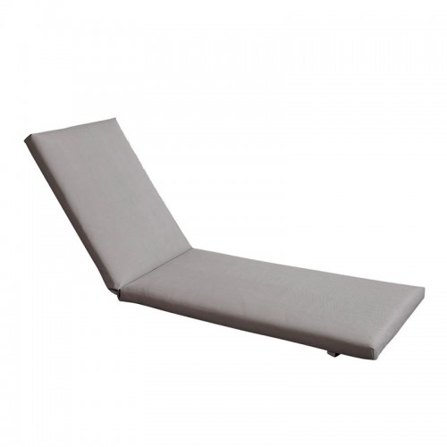 Sunlounger Μαξιλάρι Ξαπλώστρας Textilene Γκρι Με Φερμουάρ & Velcro (Foam+Polyester)