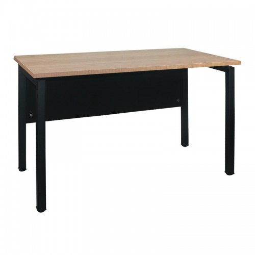 Unit Γραφείο Μέταλλο Βαφή Μαύρο - Melamine Απόχρωση Sonoma