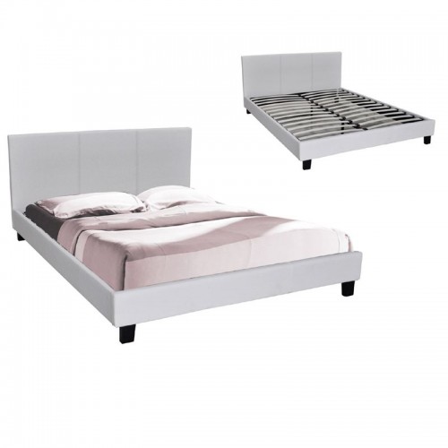 Wilton Κρεβάτι (Για Στρώμα 140X190Cm) Pu Άσπρο