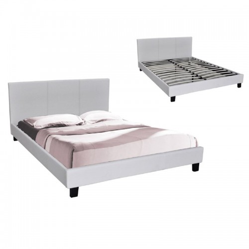 Wilton Κρεβάτι (Για Στρώμα 90X190Cm) Pu Άσπρο