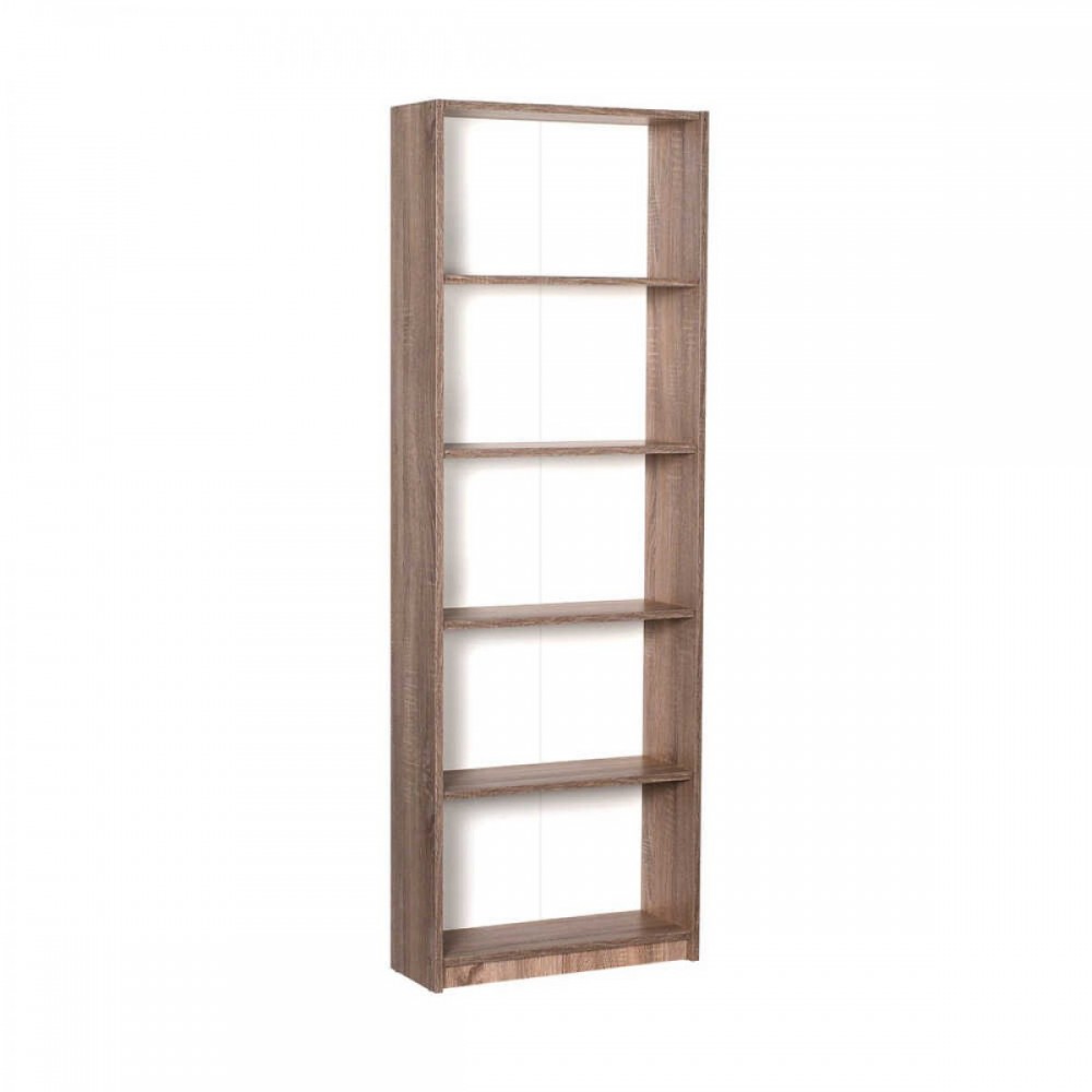Βιβλιοθήκη με 5 ράφια σε χρώμα latte 55x19,5x168