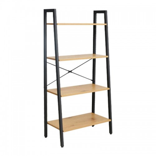 Βιβλιοθηκη-Ραφιερα Με 4 Ραφια Fylliana Fonzy Sonoma Χρωμα 64X34X130Εκ